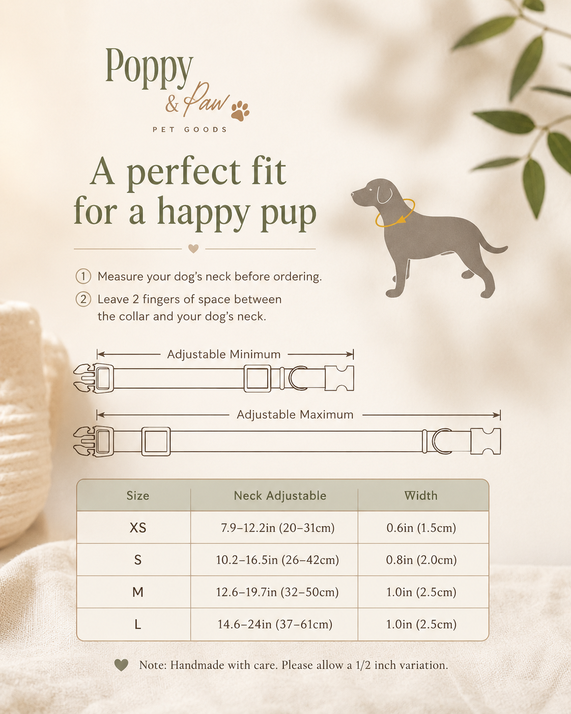 Personalized Daisy Bloom Dog Collar