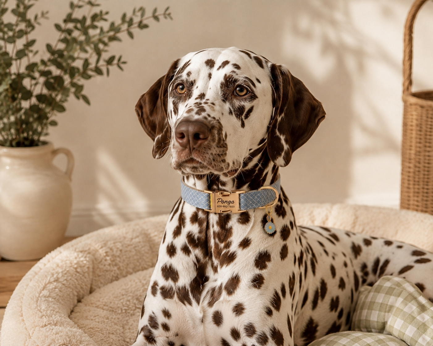 Personalized Daisy Bloom Dog Collar