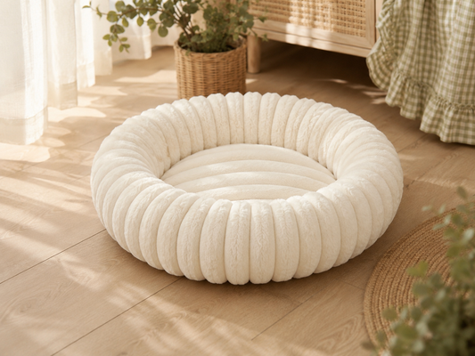 Cozy Cloud Donut Pet Bed