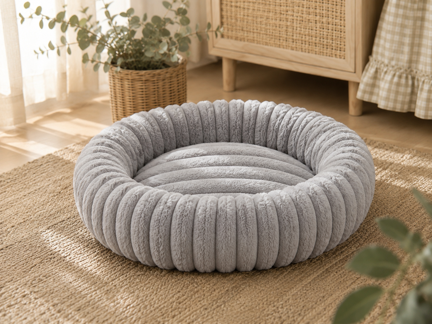 Cozy Cloud Donut Pet Bed