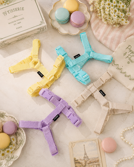 Le Macaron Adjustable Harness & Leash Set