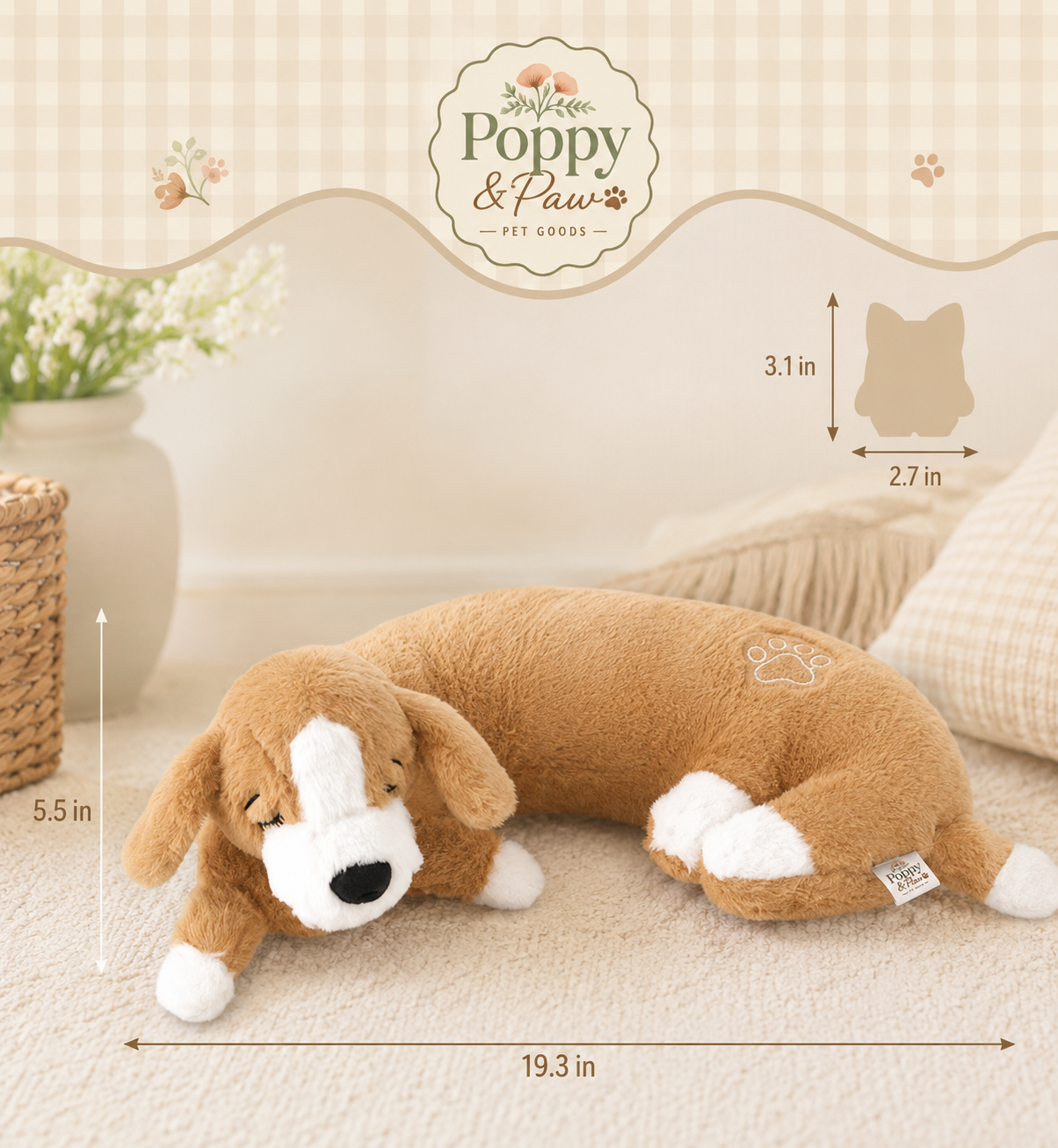 SnuggleBeat Heartbeat Comfort Pup