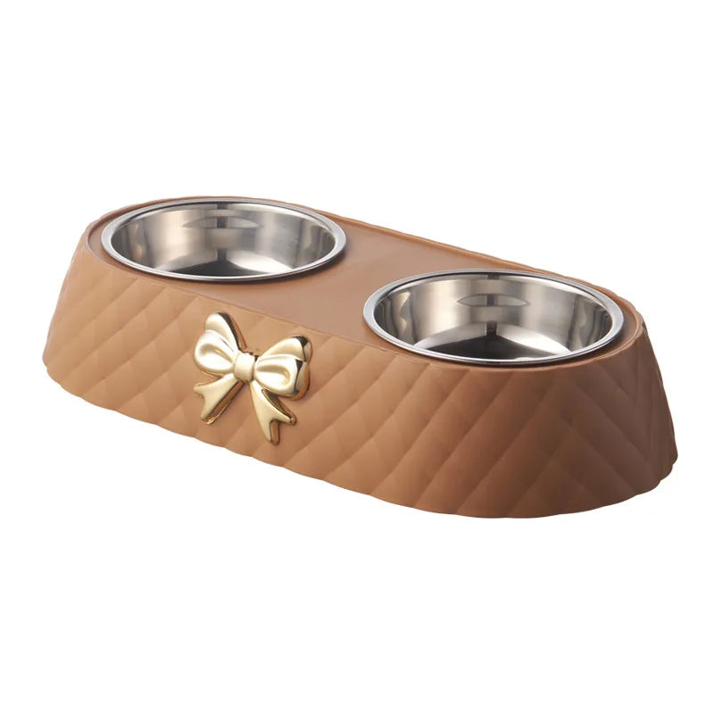 Bow & Brunch Double Pet Bowl