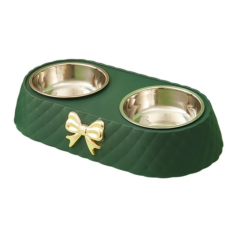 Bow & Brunch Double Pet Bowl