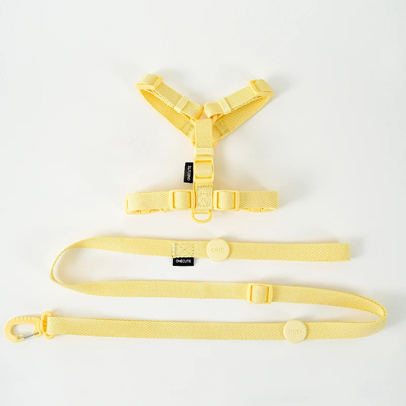 Le Macaron Adjustable Harness & Leash Set